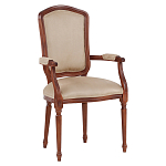 Стул с подлокотниками из натурального бука бежевый Solid Luxury варинант исполнения - 2 | Loft Concept в Кирове