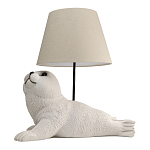 Настольная лампа в детскую Белый морской котик варинант исполнения - 1 | Loft Concept в Кирове