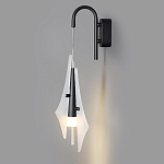 Бра черного цвета с плафоном из рельефного стекла Glass Pod варинант исполнения - 4 | Loft Concept в Кирове