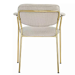 Стул Singer Chair с подлокотниками серый на золотистых ножках варинант исполнения - 4 | Loft Concept в Кирове