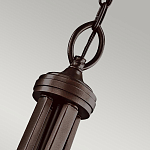 Люстра подвесная с двойным круглым плафоном из органзы и матового стекла Kichler варинант исполнения - 7 | Loft Concept в Кирове