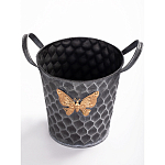 Железное кашпо Gold butterfly design варинант исполнения - 2 | Loft Concept в Кирове