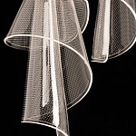 Люстра каскадная с 10-ю прозрачными плафонами Wave Line варинант исполнения - 9 | Loft Concept в Кирове