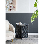 Столик кофейный с столешницей из черного мрамора Compact Black Marble Table варинант исполнения - 8 | Loft Concept в Кирове