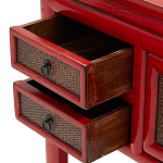 Деревянная консоль в китайском стиле с ящиками и дверцами красная Chinese Console Table варинант исполнения - 6 | Loft Concept в Кирове