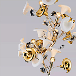 Торшер в виде белых и золотых цветов каллы Refined Taste of Light варинант исполнения - 3 | Loft Concept в Кирове