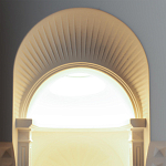 Встраиваемый в стену гипсовый светильник под покраску с арками и рельефными колоннами Antiquity Athena варинант исполнения - 7 | Loft Concept в Кирове