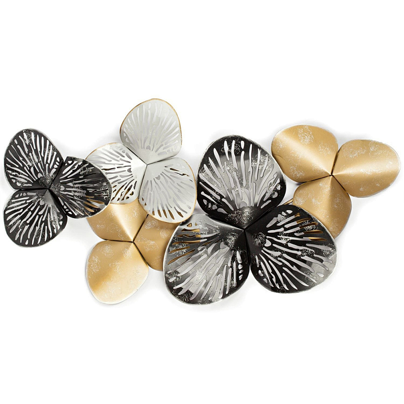 Панно настенное Blank Sheet Petal Золотой Серебряный Панно настенное Blank Sheet Petal Золотой Серебряный в Кирове | Loft Concept