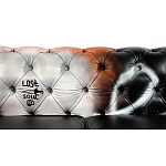 Диван Честерфильд граффити graffiti Orange Sofa натуральная кожа варинант исполнения - 8 | Loft Concept в Кирове