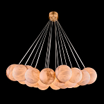 Люстра подвесная круглая с сферическими плафонами из натурального камня Glowing Spheres варинант исполнения - 1 | Loft Concept в Кирове