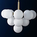 Люстра круглая со стеклянными сферами Maleficent варинант исполнения - 1 | Loft Concept в Кирове