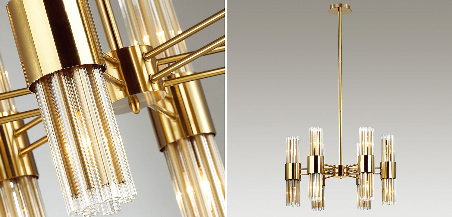Люстра Gladwin Glass Tubes Chandelier Люстра Gladwin Glass Tubes Chandelier - Loft-Concept в Кирове
