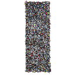 Ковер прямоугольный разноцветный из джинсовой одежды Zero Waste варинант исполнения - 1 | Loft Concept в Кирове