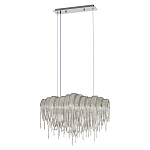 Люстра подвесная с металлическими цепочками и изогнутыми металлическими дугами 72 см Atlantis Chain варинант исполнения - 2 | Loft Concept в Кирове