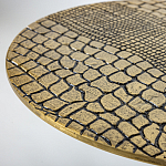 Кофейный столик с металлической столешницей Amphibian варинант исполнения - 3 | Loft Concept в Кирове