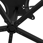 Стул с мягкой черной обивкой из велюра и подъемно-поворотным механизмом на колесиках Harper Black варинант исполнения - 6 | Loft Concept в Кирове