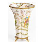 Ваза из фарфора с бронзовой стрекозой  Paradise Dragonfly варинант исполнения - 2 | Loft Concept в Кирове