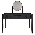 Туалетный Стол с зеркалом Primo Черный дуб варинант исполнения - 9 | Loft Concept в Кирове