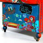 Кресло "Умный Умник" Rick and Morty graffiti chair натуральная кожа  варинант исполнения - 8 | Loft Concept в Кирове