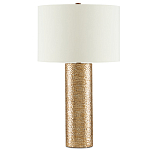 Настольная лампа золотая с цилиндрическим абажуром Golden Mosaic варинант исполнения - 2 | Loft Concept в Кирове