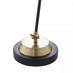 Настольная лампа с наклонным корпусом и подвижным плафоном в сочетании золотистого и чёрного цвета Work Surface Light варинант исполнения - 5 | Loft Concept в Кирове