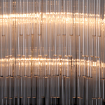 Люстра круглая с прозрачными стеклянными трубками Nembus варинант исполнения - 4 | Loft Concept в Кирове