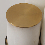 Торшер геометрический с тремя мраморными плафонами Marble Tripod варинант исполнения - 9 | Loft Concept в Кирове