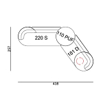 Угловой диван Calypso с поворотным механизмом и пуфом   варинант исполнения - 7 | Loft Concept в Кирове