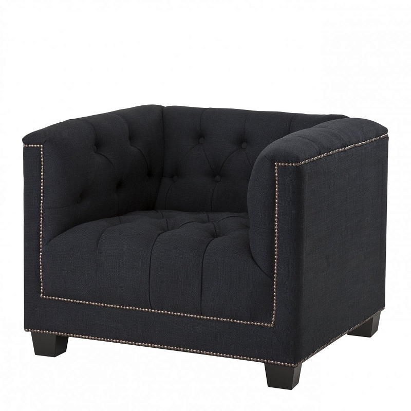 Кресло Eichholtz Chair Paolo Black Черный Кресло Eichholtz Chair Paolo Black Черный в Кирове | Loft Concept