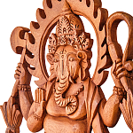 Панно из дерева Ганеша Panel With Animals варинант исполнения - 2 | Loft Concept в Кирове