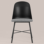 Стул из прочного пластика на металлическом основании Anora Black варинант исполнения - 2 | Loft Concept в Кирове