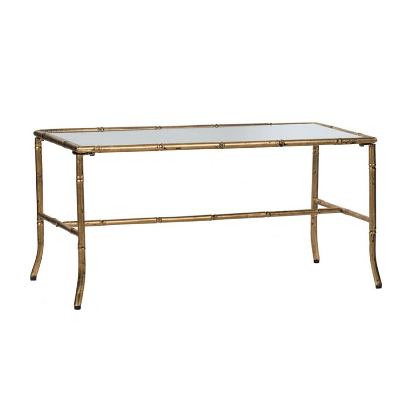 Журнальный стол Bamboo Frame Золотой Прозрачный Журнальный стол Bamboo Frame Золотой Прозрачный в Кирове | Loft Concept
