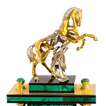 Настольный письменный набор из малахита с декором в виде лошади Leader Organizer варинант исполнения - 2 | Loft Concept в Кирове
