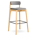 Барный стул из массива ясеня Elegant Ash Shape варинант исполнения - 2 | Loft Concept в Кирове