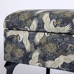 Банкетка с принтом из журавлей Crane варинант исполнения - 3 | Loft Concept в Кирове