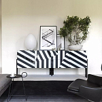 Дизайнерский комод в чёрно-белую полоску Ziqqurat варинант исполнения - 2 | Loft Concept в Кирове