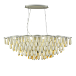 Люстра с подвесками в форме капель на серебристом каркасе Raindrop варинант исполнения - 1 | Loft Concept в Кирове