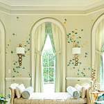 Обои ручная роспись Gingko Colourway SC-237 on grey painted Xuan paper варинант исполнения - 1 | Loft Concept в Кирове