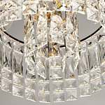 Потолочный светильник круглый с прозрачными подвесками Lunet варинант исполнения - 7 | Loft Concept в Кирове