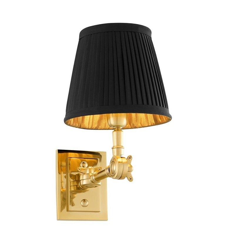 Бра Wall Lamp Wentworth Single Gold+Black Глянцевое золото Черный Бра Wall Lamp Wentworth Single Gold+Black Глянцевое золото Черный в Кирове | Loft Concept