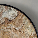 Бра с каменным диском в металлической раме Sandstone Painting варинант исполнения - 4 | Loft Concept в Кирове