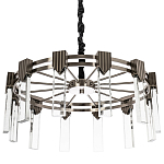 Люстра с прямоугольными хрустальными плафонами Glass Rectangles Chrome Chandelier 60 варинант исполнения - 1 | Loft Concept в Кирове