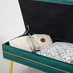 Мягкая банкетка с зоной для хранения Casket Green варинант исполнения - 3 | Loft Concept в Кирове