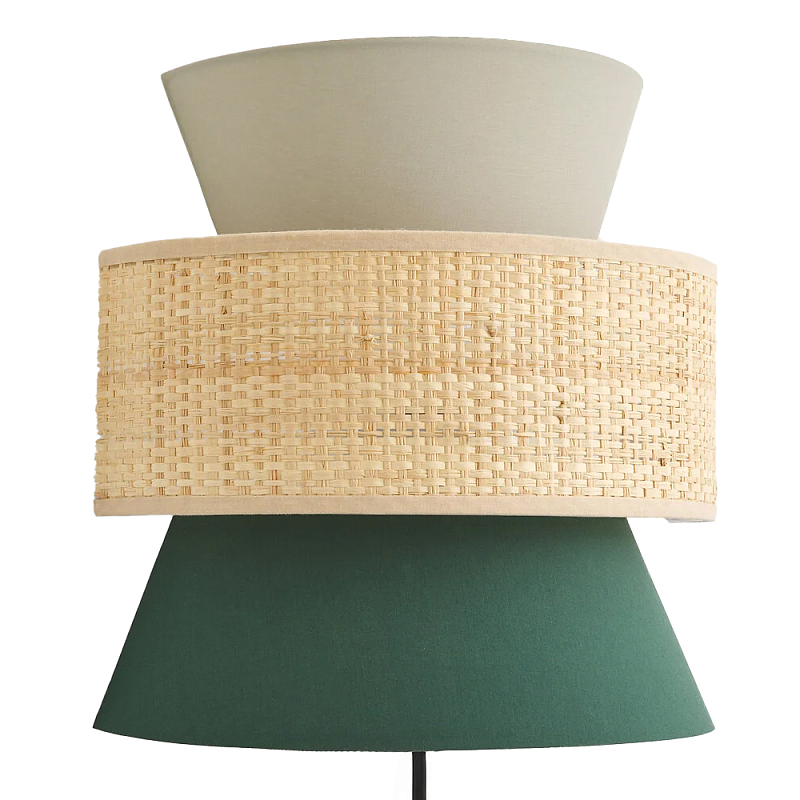 Бра с плетеным декором Bonnie Wicker Green Wall Lamp Зеленый Бежевый Серый Бра с плетеным декором Bonnie Wicker Green Wall Lamp Зеленый Бежевый Серый в Кирове | Loft Concept