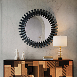 Настольная лампа с чашеобразными дисками на корпусе Glowing Waterfall варинант исполнения - 4 | Loft Concept в Кирове