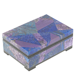 Шкатулка из натурального камня лазурит и чароит Stone Casket варинант исполнения - 1 | Loft Concept в Кирове