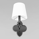 Бра с белым текстильным абажуром и фигурным основанием с зеркальной вставкой Vitorino варинант исполнения - 10 | Loft Concept в Кирове