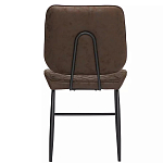 Стул с темно-коричневой обивкой из экокожи Benderson варинант исполнения - 4 | Loft Concept в Кирове