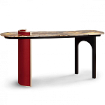 Консоль с овальной столешницей со светодиодной подсветкой Ruby варинант исполнения - 2 | Loft Concept в Кирове