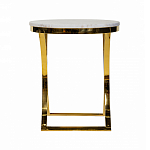 Кофейный столик на подстолье золотого цвета Noelle варинант исполнения - 3 | Loft Concept в Кирове